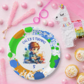 Geburtsname und Alter Personalisiert Pappteller (Party)