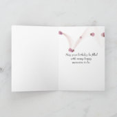 Geburtsnelken mit Dreirad Karte (Innenseite)