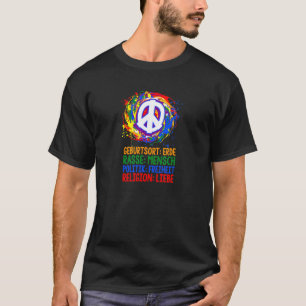 Geburtsort Erde Rasse Menschen gegen Rassisten und T-Shirt