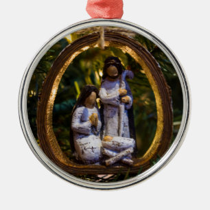 Geburtsort Silbernes Ornament