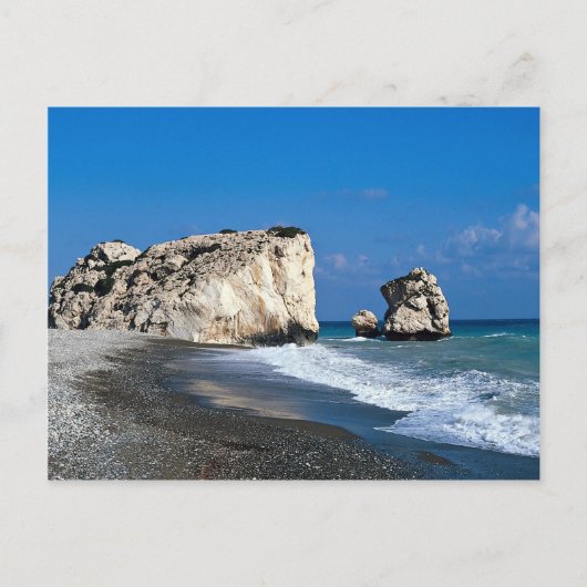 Geburtsort von Aphrodite, Pissouri, Zypern Postkarte (Vorderseite)