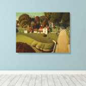 Geburtsort von Herbert Hoover von Grant Wood Leinwanddruck (Insitu (Holzboden))