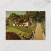 Geburtsort von Herbert Hoover von Grant Wood Visitenkarte (Vorderseite)