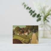 Geburtsort von Herbert Hoover von Grant Wood Visitenkarte (Stehend Vorderseite)