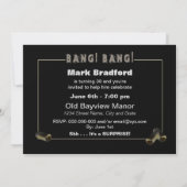 GEBURTSPARTEINVITATION - 30. - BANG - Zinnwärter Einladung (Rückseite)