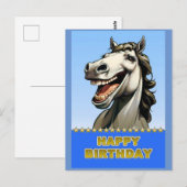 Geburtspferd Postkarte (Vorne/Hinten)