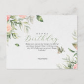 Geburtspostkarte Feiertagspostkarte (Vorderseite)