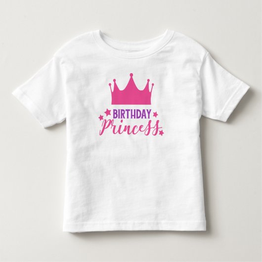 Geburtsprinzessin, kleine Prinzessin, Krone, Stern Kleinkind T-shirt (Vorderseite)