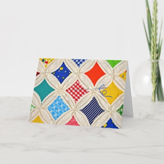 Geburtsquilt mit Nadel Karte (Vorderseite)