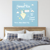 Geburtsstaate mit wenig Bären Leinwanddruck (Insitu (Schlafzimmer))