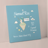 Geburtsstaate mit wenig Bären Leinwanddruck