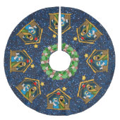 Geburtsstallenrock Polyester Weihnachtsbaumdecke (Vorderseite)