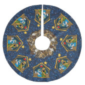 Geburtsstallenrock Polyester Weihnachtsbaumdecke (Vorderseite)