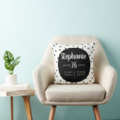 Geburtsstat - Ankündigung eines modernen Kinderzim Kissen (Stuhl )