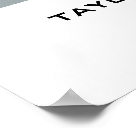 Geburtsstatistiken - benutzerdefinierte Farbe und Poster (Ecke)