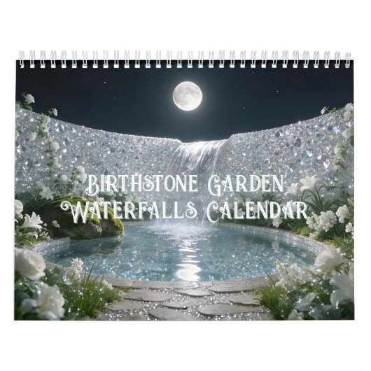 Geburtsstein-Garten-Wasserfälle Kalender (Titelbild)