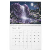 Geburtsstein-Garten-Wasserfälle Kalender (Feb 2027)