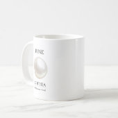 Geburtsstein-Geburtstagsname Perle Juni Kaffeetasse (Vorderseite Links)
