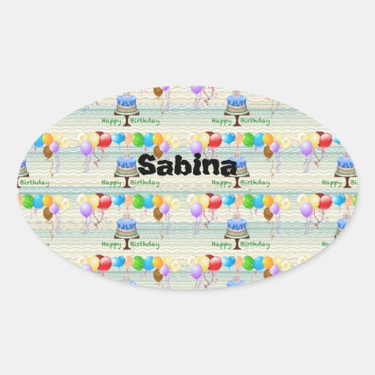 Geburtsstempel und Aufkleber (Vorderseite)