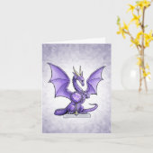 Geburtssträchel im Februar: Amethyst Karte (Gelbe Blume)
