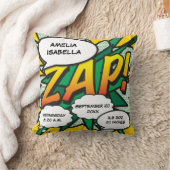 Geburtsstunde des Kindes Ankündigung Keepake Kissen (Decke)