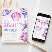 Geburtsstunde Einladungen | Muscheln