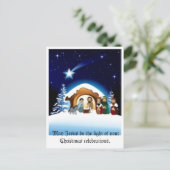 Geburtsstunde mit der Postkarte der Heiligen Famil (Stehend Vorderseite)