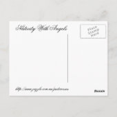 Geburtsstunde mit Madonna und Kind Postkarte (Rückseite)