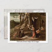 Geburtsstunde von Antonio Allegri Da Correggio Postkarte (Vorne/Hinten)
