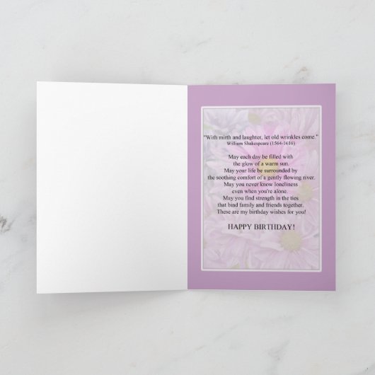 Geburtstag, 100., Daisies Karte (Innenseite)