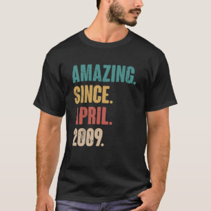 Geburtstag 14. Dekoration Phantastisch seit April T-Shirt