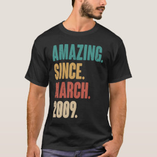 Geburtstag 14. Dekoration Phantastisch Seit März 2 T-Shirt