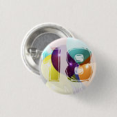 Geburtstag 18 button (Vorne & Hinten)