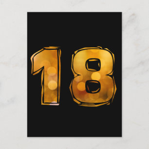 Geburtstag 18 postkarte