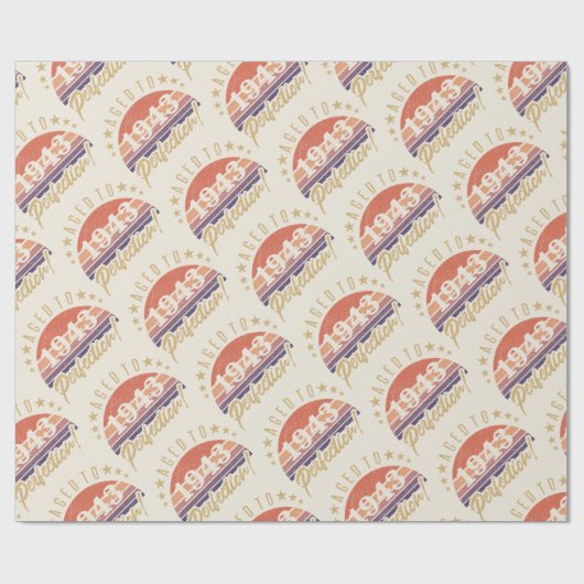 Geburtstag 1943 vollendet geschenkpapier (Flach)