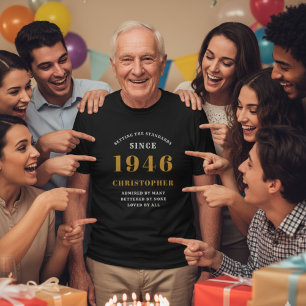 Geburtstag 1946 Personalisiertes Vintages Geschenk T-Shirt