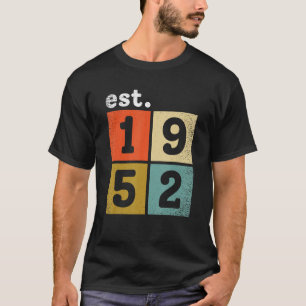 Geburtstag 1952 Retro und Vintag gestaltet T-Shirt