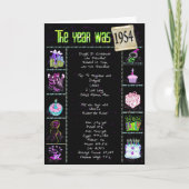 Geburtstag 1954 karte (Vorderseite)