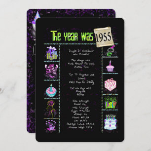 Geburtstag 1955 Party Einladung