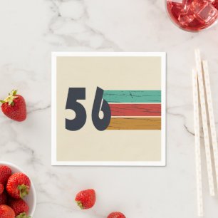 Geburtstag 1956 Jahrgang 70. Geburtstagsfeier Serviette
