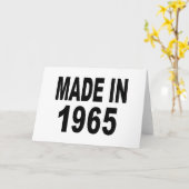 Geburtstag 1965 karte (Gelbe Blume)