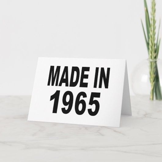 Geburtstag 1965 karte (Vorderseite)