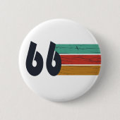 Geburtstag 1966 im Stil der 60er Jahre Button (Vorderseite)
