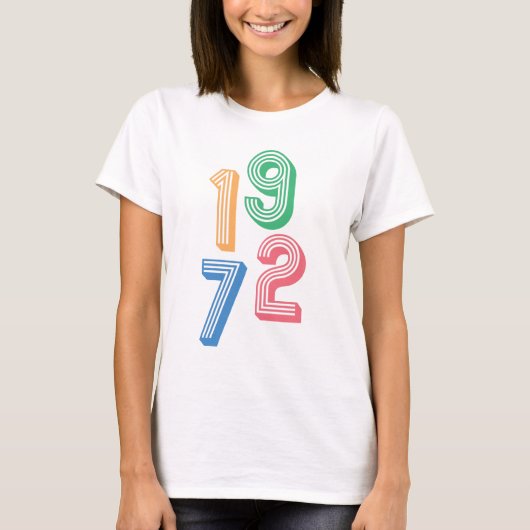 Geburtstag - 1972 - 50. Geburtstag T - Shirt (Vorderseite)