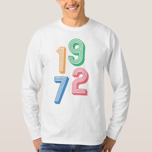 Geburtstag - 1972 - 50. Geburtstag T - Shirt (Vorderseite)