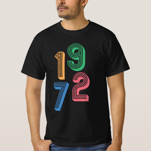 Geburtstag - 1972 - 50. Geburtstag T - Shirt (Vorderseite)