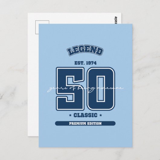 Geburtstag 1974 postkarte (Vorne/Hinten)