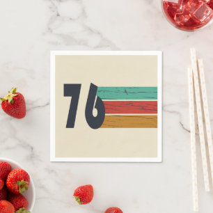 Geburtstag 1976 Jahrgang 50. Geburtstagsfeier Serviette