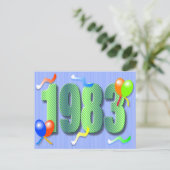 Geburtstag 1983 Postkarte (Stehend Vorderseite)