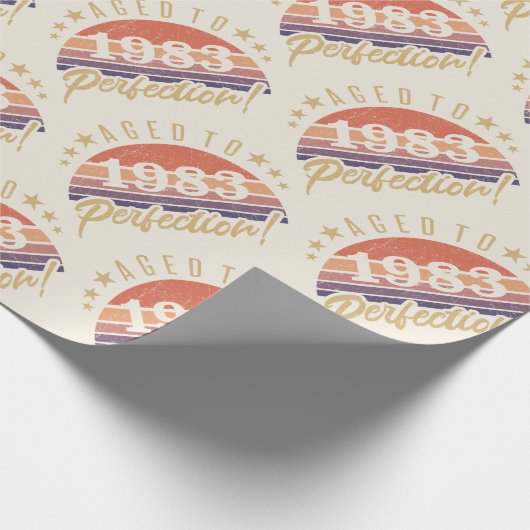 Geburtstag 1983 vollendet geschenkpapier (Ecke)